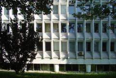Facade of State Geological Institute building in Warsaw