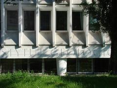 State Geological Institute building in Warsaw under clear sky