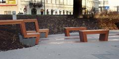 Plac Grzybowski park benches autumn 2010