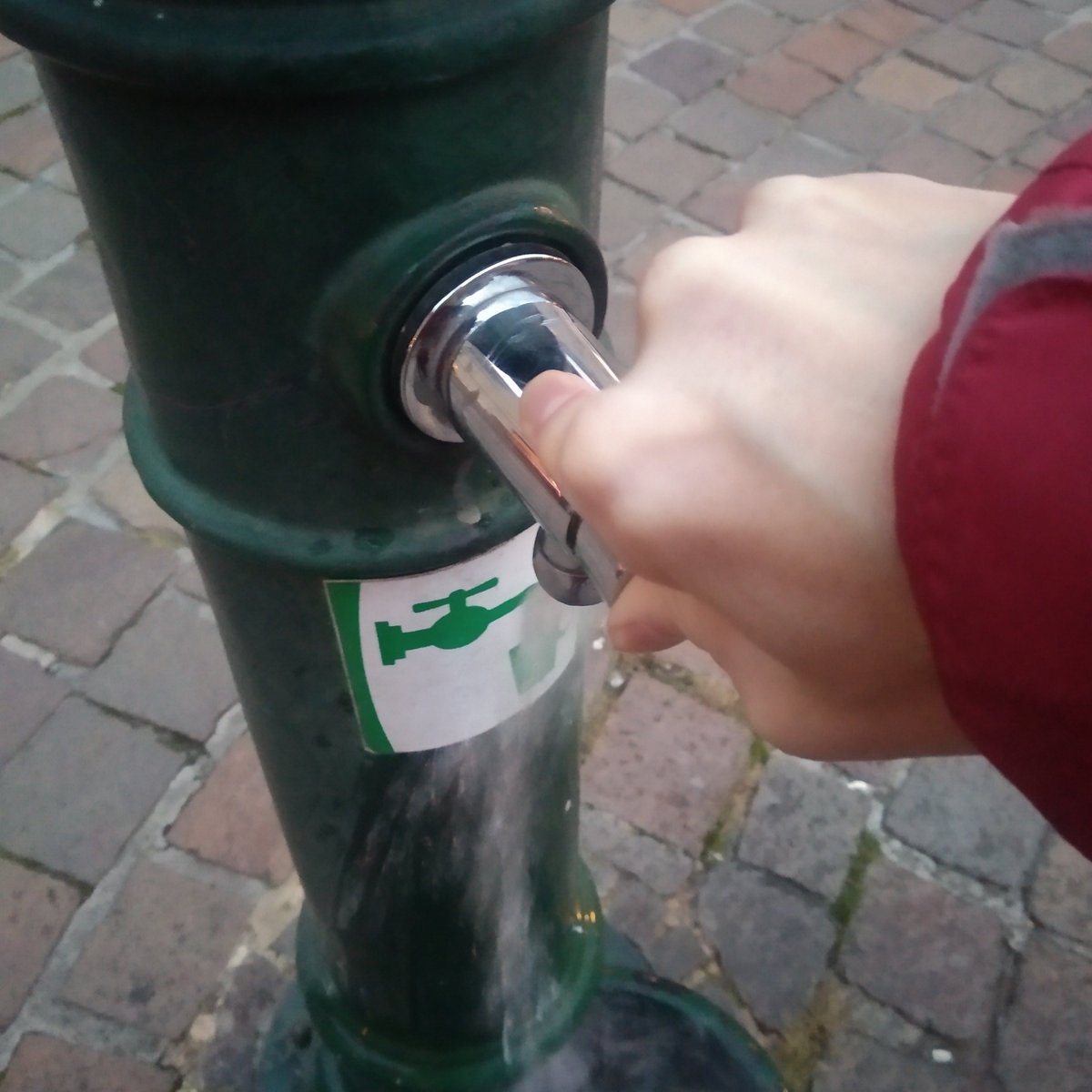 Drinking water fountain at Plac Szczepański in Kraków