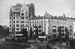 Jasieńczyk_Jabłoński tenement house in Zbawiciel Square Warsaw before 1939
