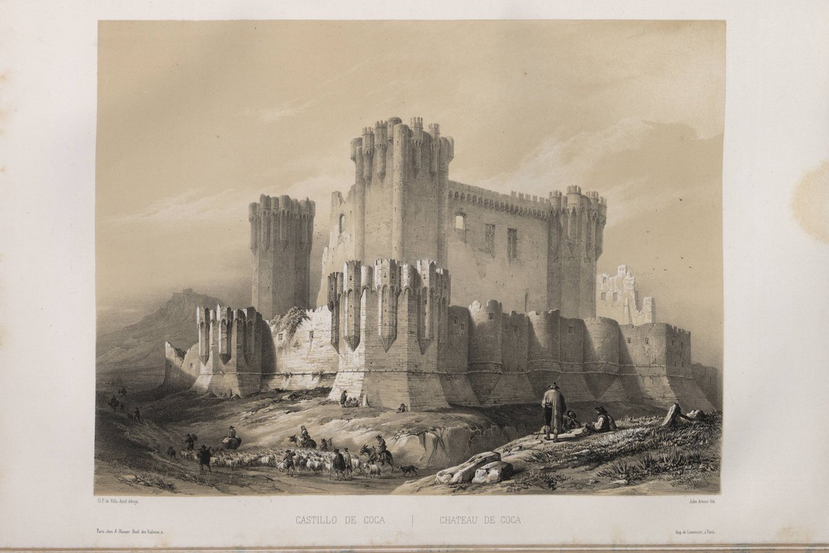 Historical castle Castillo de Coca in Spain