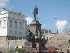 Monument to Alexander II at Senate Square in Helsinki Finland