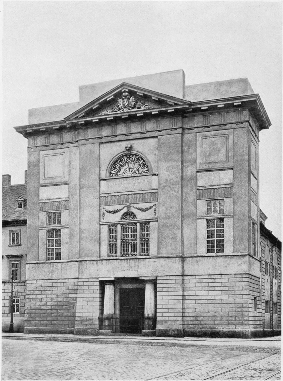Customs house in Prague exterior architectural view