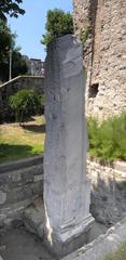 The Milion monument of Constantinople with ancient inscriptions