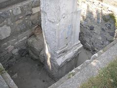 Milion of Constantinople ancient monument marking the center point of the empire's distances
