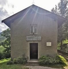 Facade of Chiesa della Beata Vergine della Neve at Piani d'Erna, Lecco