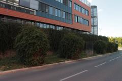 View of Masaryk University Campus with modern academic buildings and green spaces