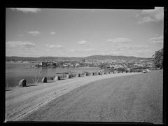 Panoramic view of Bjørvika and Vippetangen waterfront in Oslo city