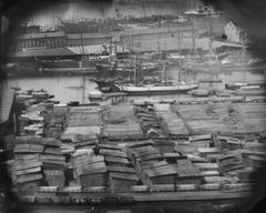 Oslo harbor Bispevika with Nylands mechanical workshop and boats