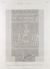 Interior wall decoration of an intercolumn space in the portico at Esné (Isnâ), ancient Latopolis