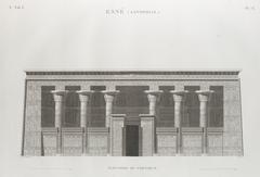 Elevation of the portico at Esné (Isnâ), ancient Latopolis