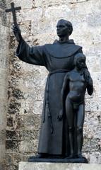 Replica statue of Junípero Serra by Horacio de Eguia in Plaza de San Francisco Havana