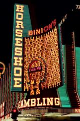 Binion's Horseshoe casino building in Las Vegas 1986