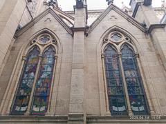 Sacred Heart Cathedral of Guangzhou colorful stained glass windows in June 2025