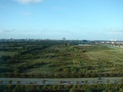 Amager Fælled nature reserve landscape in Amager near Copenhagen