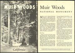 Muir Woods National Monument brochure from 1957