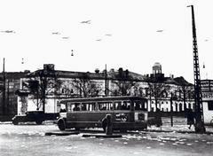 German bombers dropping propaganda leaflets over Copenhagen during World War II
