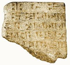 Urartian Tablet with ancient inscriptions