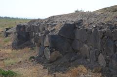 Ancient Urartaean citadel wall of Teishebaina at Karmir Blur