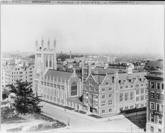 Union Theological Seminary building at Claremont Ave and 122nd St in New York City in 1910