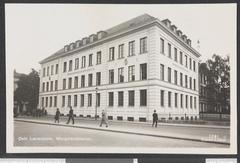 View of Oslo Lærerskole near Slottet in Wergelandsveien, Oslo