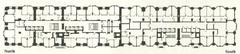 Floorplan layout of Monadnock building