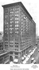 Monadnock Block building in Chicago showing 1891 masonry and 1893 veneer construction