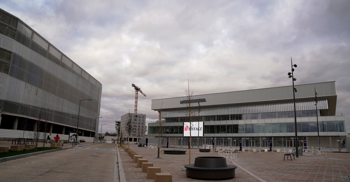 Reims Arena exterior view in Reims, France