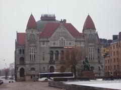Finnish National Theatre building in Helsinki with classic architecture