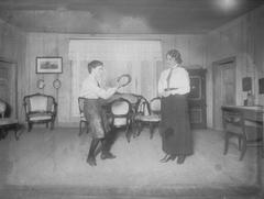 1921 stage photo of Halvor Floden's play 'Staalboraren' at Det norske teatret in Oslo