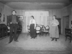 1921 stage photo from Det norske teatret Oslo showing Halvor Floden's play Staalboraren