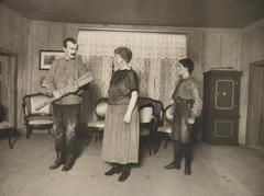 1921 stage scene from Halvor Floden's play 'Staalboraren' at Det norske teatret, Oslo