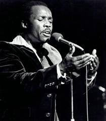 Electric blues harmonica player Little Sonny performing live in concert at Detroit Institute of Arts in 1981