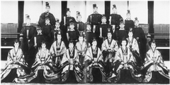 All former Japanese Imperial Family members gathered at the Kyoto Imperial Palace in 1947