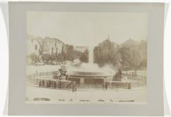 Historical photograph of Fontana dell' Acqua Pia detta Marcia fountain in Rome