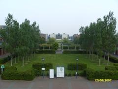 Central Mall at DCU from Henry Grattan building to O'Reilly Library