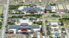 Model of Gangouji temple in Heijokyo viewed from the south
