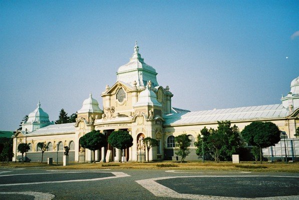 Interior view of Prague Lapidarium museum showcasing hundreds of stone sculptures