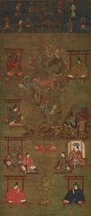 Yoshino Mandala artwork at Saidaiji temple in Nara, Japan