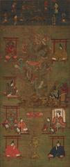 Yoshino Mandala artwork from Saidaiji temple, exhibited at Nara National Museum, Japan
