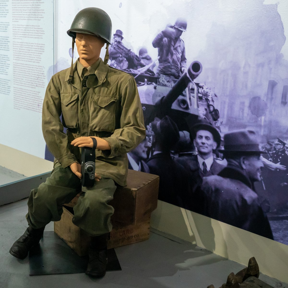 Statue of a Soldier at the Patton Museum in Pilsen, Czech Republic