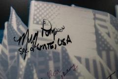 Secretary of State Michael R. Pompeo signing at the Patton Museum in Pilsen, Czech Republic