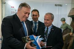 Secretary of State Michael R. Pompeo visiting the Patton Museum in Pilsen, Czech Republic
