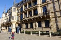 Grand Ducal Palace in Luxembourg City with historic architecture