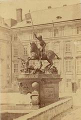 Statue of St. George fighting the dragon at Prague Castle