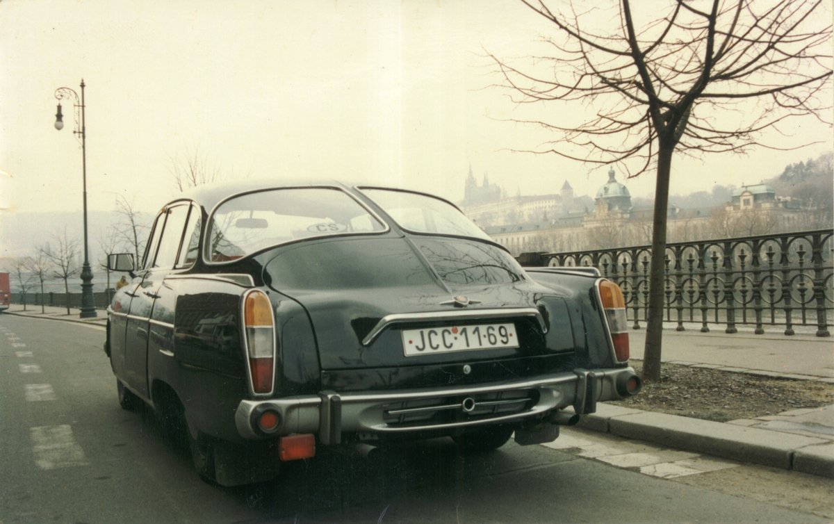 Mein Tatra T603-2 classic car in silver color