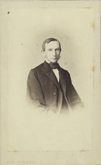 Portrait of Pastor E. Rose from Heinrich Stuhlmann's photo studio, circa 1863-1868