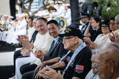 80th anniversary commemoration of the liberation of Manila at Manila American Cemetery with veterans and dignitaries