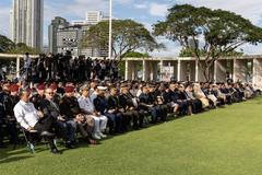 Commemoration ceremony of 80th anniversary of Manila liberation at Manila American Cemetery with US and Filipino WWII veterans, Philippine President Ferdinand R. Marcos Jr., and US Ambassador MaryKay L. Carlson